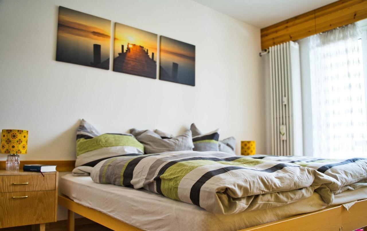 Zentrale Wohnung In St. Moritz Mit Grossem Balkon Eksteriør bilde